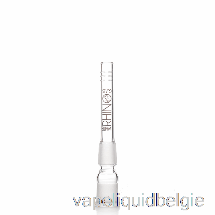 Vape België Witte Neushoorn 19/19 Glazen Downstem 4inch